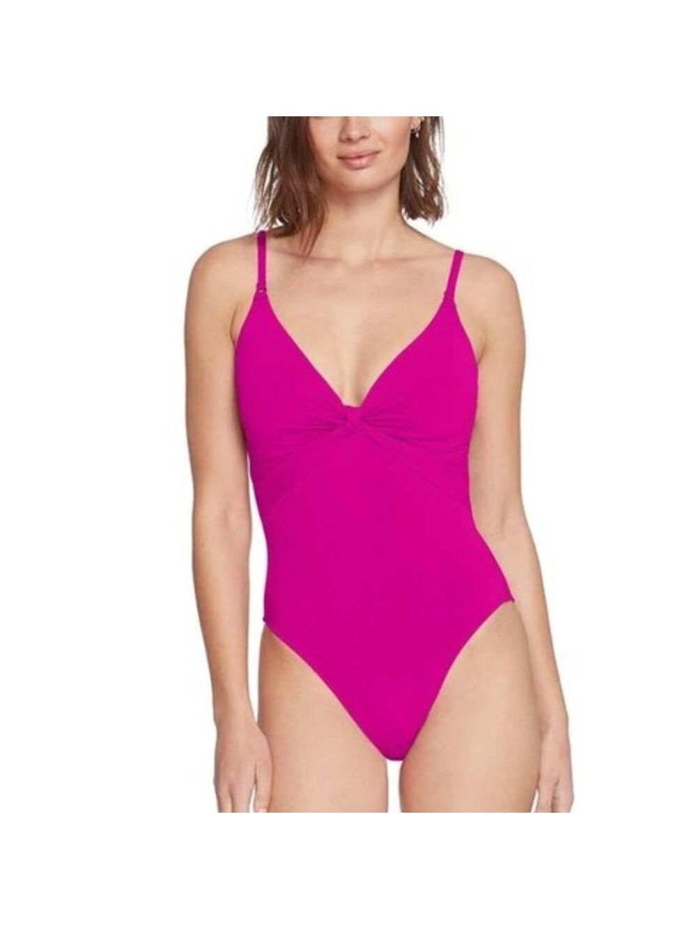 Robin Piccone Pink Knot One Piece Swimsuit
